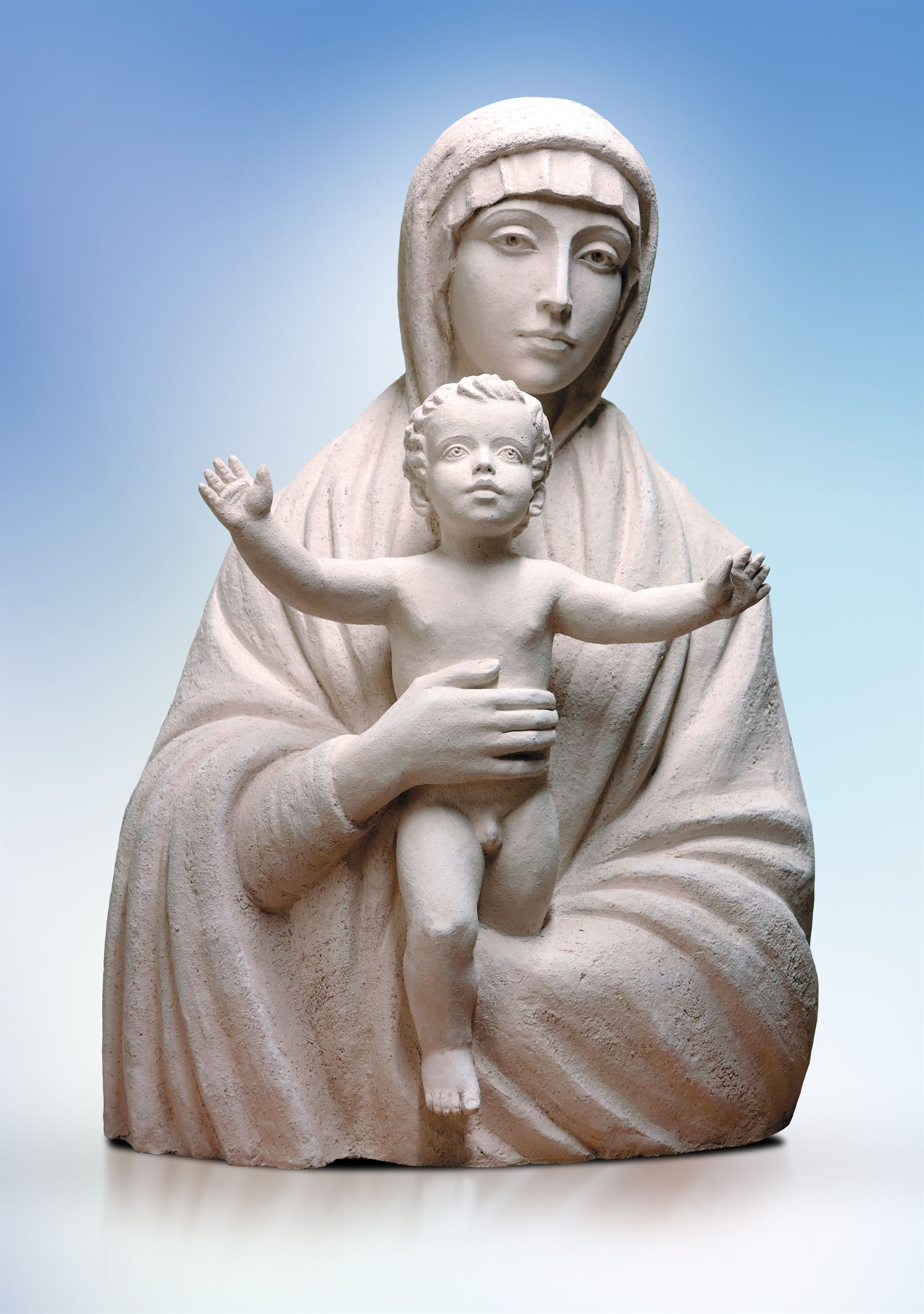 скульптура мадонна с младенцем