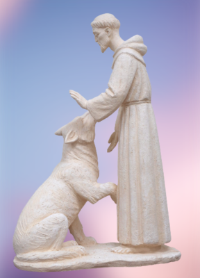Saint Francis with a wolf. 2020 - franczisk asizskij  1  removebg preview 1 288x400