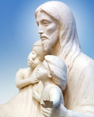Иисус с детьми. 2011 - hristos s detmi fragment 320x400
